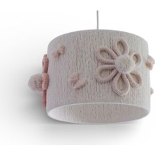 Elizim Home Lighting Makrome Sega Pembe Sarkıt Avize