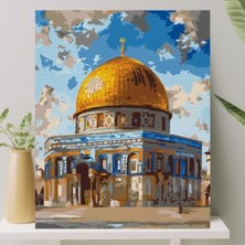 MarkEntegra Sayılarla Boyama Tuval Seti Fırça ve Boya Dahil (Çıtalı) 40X50 cm