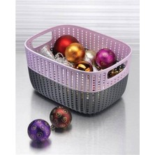 Toyigoo Örgü Desen Sepet 3 Lt Çift Renkstok ROYALEKS-G649 TYG-84037RS