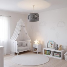 Elizim Home Lighting Makrome Sega Gri Sarkıt Avize
