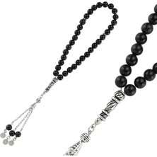 İntora Doğaltaş Metal Püsküllü Yıldız Taşı Tesbih