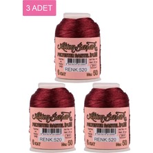 Toyigoo 3 Adet Altınbaşak Oya ve Dantel Ipi 20 gr - Royaleks - No: 520 TYG-84037RS