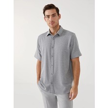 Lc Waikiki Yeni Sezon Regular Fit Kısa Kollu Erkek Dokulu Gömlek