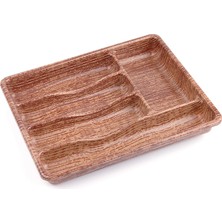 Vice Avm AHŞAP RENK - 5 BÖLMELİ ÇEKMECE İÇİ KAŞIKLIK 36X29CM GO-53-vice 01449