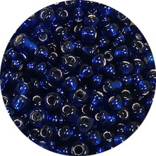 Toyigoo Dökme Cam Kum Boncuk (8/0) 3 mm - 20 Gram - Şeffaf Lacivert - BNC166 TYG-84037RS