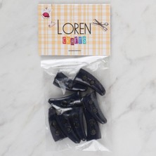 Twin Store Crafts 8 Li Koyu Lacivert Çoban Düğme - 127
