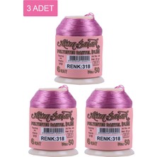 Toyigoo 3 Adet Altınbaşak Oya ve Dantel Ipi 20 gr - Royaleks - No: 318 TYG-84037RS