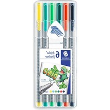 MarkEntegra Ergonomik Tasarımlı 6'lı Triplus Fineliner Set - 0.3 Mm, Su Bazlı Mürekkep