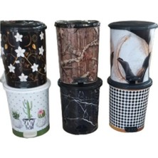 Toyigoo Desenli Pedallı Çöp Kovası No:3 ROYALEKS-MRD153 TYG-84037RS