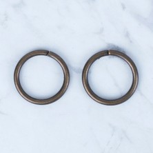 Twin Store Oksitli Altın Yuvarlak Halka 2 Li Paket