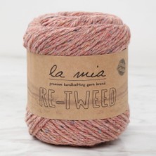Twin Store La Mia Re-Tweed Gül Kurusu Melanj El Örgü Ipi - L1