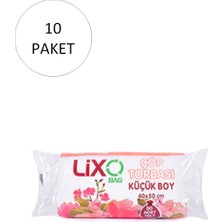 Toyigoo Küçük Boy Çöp Torbası 40 x 50 cm 30 Lu Rulo x 10 Paket = 300 Adet (Şeffaf) TYG-84037RS