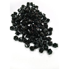 Toyigoo Küp Boncuk Içten Boncuklu Bileklik Çanta Boncuğu 10 mm 50 gr Siyah - BNC457 TYG-84037RS