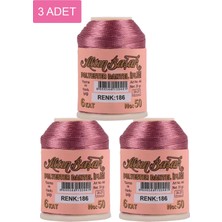 Toyigoo 3 Adet Altınbaşak Oya ve Dantel Ipi 20 gr - Royaleks - No: 186 TYG-84037RS
