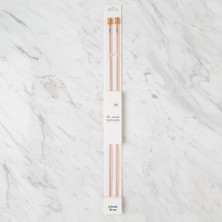Twin Store La Mia Whitewood 2.5 mm 36 cm Ahşap Örgü Şişi