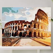 MarkEntegra Sayılarla Boyama Tuval Seti Fırça ve Boya Dahil (Çıtalı) 40X50 cm