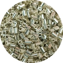 Toyigoo Kesme Cam Boncuk 2mm - 60 Gram - Parlak Gümüş - BNC376 TYG-84037RS