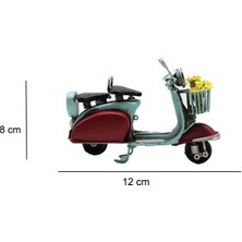 İntora Dekoratif Metal Scooter Önü Sepetli