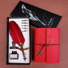 İntora Mürekkepli Divit Kalem ve Deri Defter