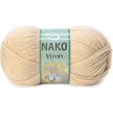 Toyigoo 5 Adet Vizon Premium Akrilik El Örgü Ipi Yünü Renk NO:219 Deve Tüyü TYG-84037RS