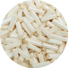 Toyigoo Uzun Boru Kesme Boncuk Çap 2mm Uzunluk 10 mm - 20 Gram - Açık Krem - BNC259 TYG-84037RS