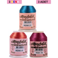 Toyigoo 3 Adet Altınbaşak Oya ve Dantel Ipi 20 gr - Royaleks - No: 047 - 089 - 021 TYG-84037RS