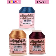 Toyigoo 3 Adet Altınbaşak Oya ve Dantel Ipi 20 gr - Royaleks - No: 050 - 480 - 585 TYG-84037RS