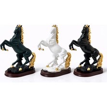 İntora Polyester Şahlanmış At Figürü