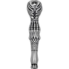 İntora Gümüş Girdap Desenli Tesbih Imamesi