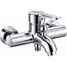 Akçay Premium Krom Banyo Duş Bataryası