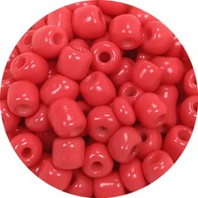 Toyigoo Dökme Cam Kum Boncuk Büyük Boy (6/0) 4 mm - 60 Gram - Açık Kırmızı - BNC125 TYG-84037RS