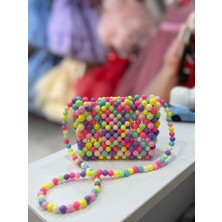 Renkli Kız Çocuk Askılı Kol Çantası