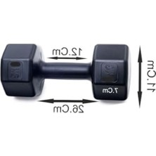 MarkEntegra Siyah Dambıl Seti - 5 kg Ağırlık, 2 Adet