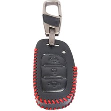 MarkEntegra Deri Anahtar Kılıfı - Hyundai Araç Modelleri Için Uyumlu