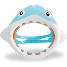 MarkEntegra Çocuklar Için Köpek Balığı Temalı Yüzme Maskesi - Ayarlanabilir Baş Bandı