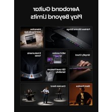 MarkEntegra Aeroguitar - Taşınabilir Dijital Gitar, 9 Farklı Ton