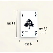 MarkEntegra Çift Deste Plastik Iskambil Oyun Kağıdı - Kırmızı ve Mavi
