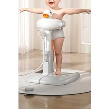 MarkEntegra Gri Renk Bebek Yıkama Yardımcısı - Eğlenceli Tasarım