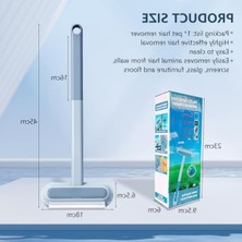 MarkEntegra Çok Yüzeyli Tüy Toplama Fırçası - 4'ü 1 Arada