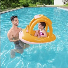 MarkEntegra Şişme Tilki Yatağı, Çocuklar Için Eğlenceli Havuz Oyuncağı