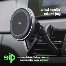 MarkEntegra Araç Içi Telefon Tutucu - Hızlı Kablosuz Şarj