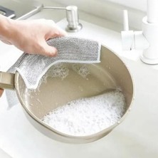 MarkEntegra Çok Fonksiyonlu Çizilmez Çelik Tel Bulaşık Bezi (5 Adet)