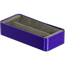 MarkEntegra Metal Kalem Kutusu, 2-3 Kalem Için, Mor Renk