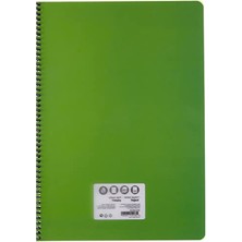 MarkEntegra Pp Kapaklı Spiralli Defter, 120 Yaprak, Asorti Renkler