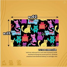 MarkEntegra Su Geçirmez Evcil Hayvan Beslenme Matı (50X35 Cm, Siyah)