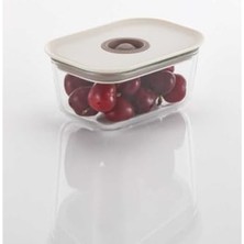 MarkEntegra 470 ml Kapasiteli Dikdörtgen Saklama Kabı - Bej Renk