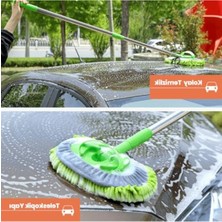 MarkEntegra Uzun Saplı Mikrofiber Araba Yıkama Fırçası - Çiziksiz ve Yumuşak