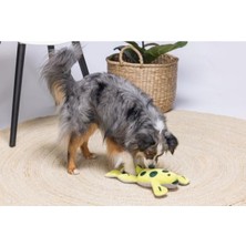 MarkEntegra Sarı Peluş Köpek Ödül Saklama Oyuncağı, Kurbağa Temalı, 31X20X7 cm