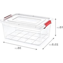 MarkEntegra Şeffaf Plastik Saklama Kabı, 8.5 Lt