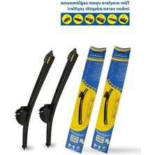 MarkEntegra 2'li Dayanıklı Muz Silecek Takımı - 550 mm ve 450 mm